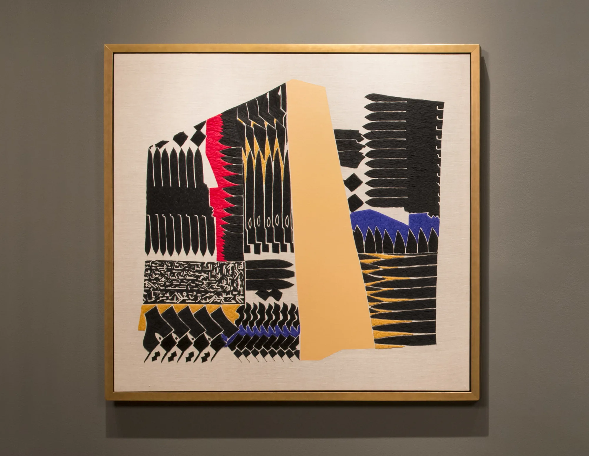 Divine of Form (A Song for Rana) 7A, 2016 — wool, cotton, paint on linen